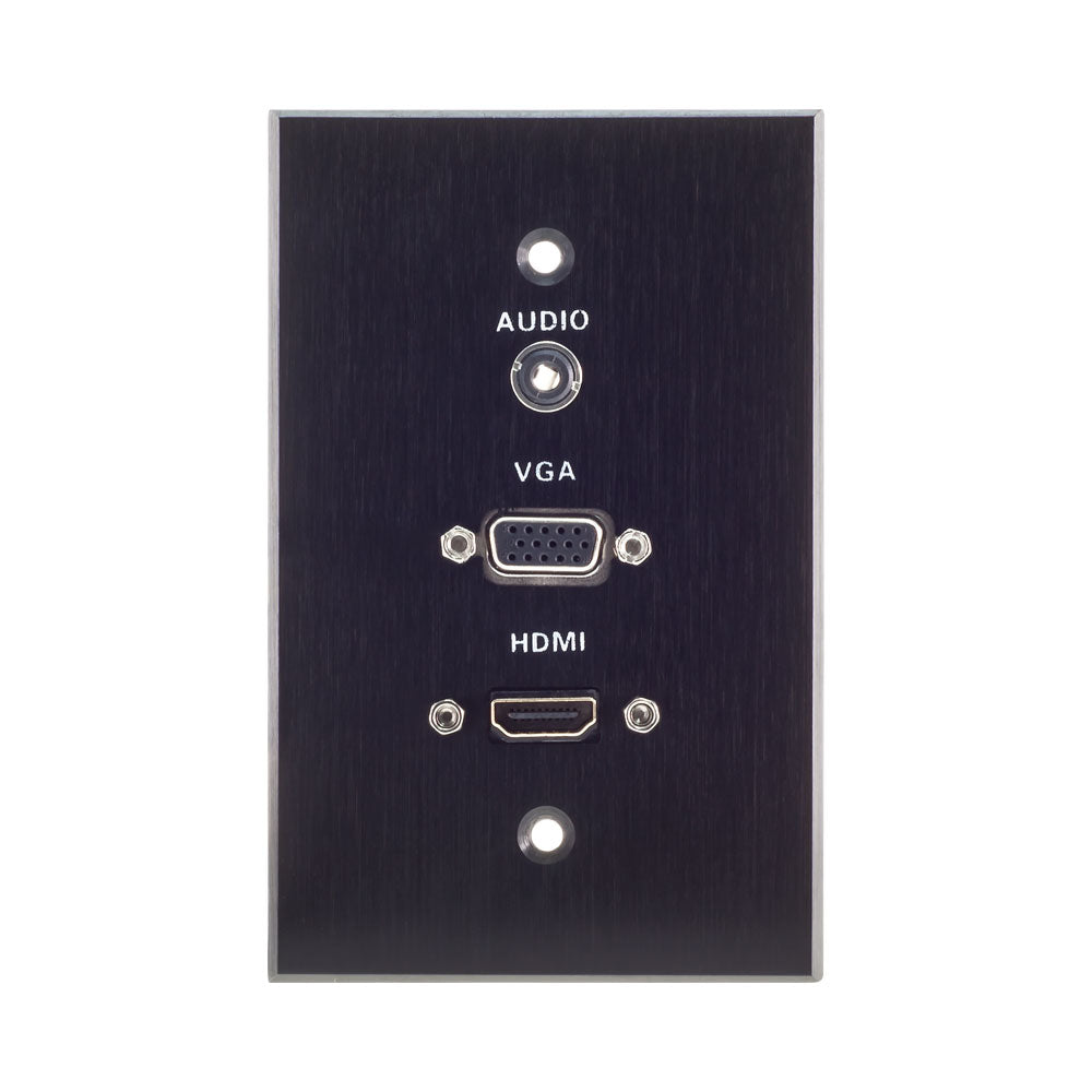 WALL PLATE 1X VGA, 1X HDMI, 1X AUD