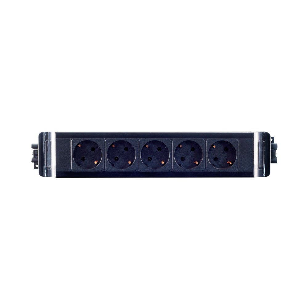 5-WAY EU PWR WITH GST18 F/M PLUG 16A 250V BLK*