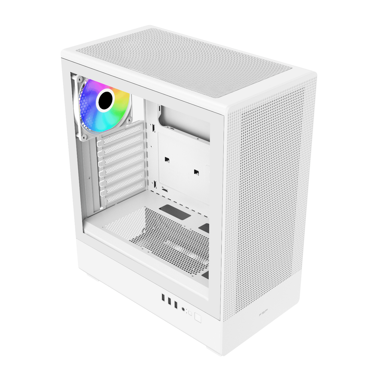 FSP M221 ATX Mid Tower Gaming Chassis - White – image 4
