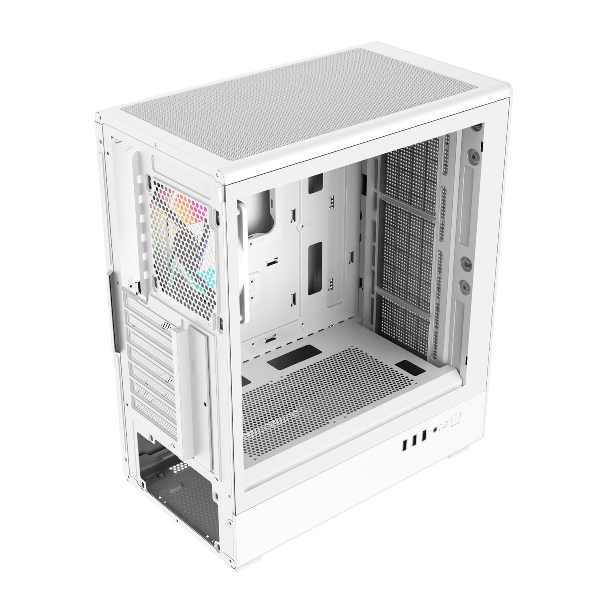 FSP M221 ATX Mid Tower Gaming Chassis - White – image 5