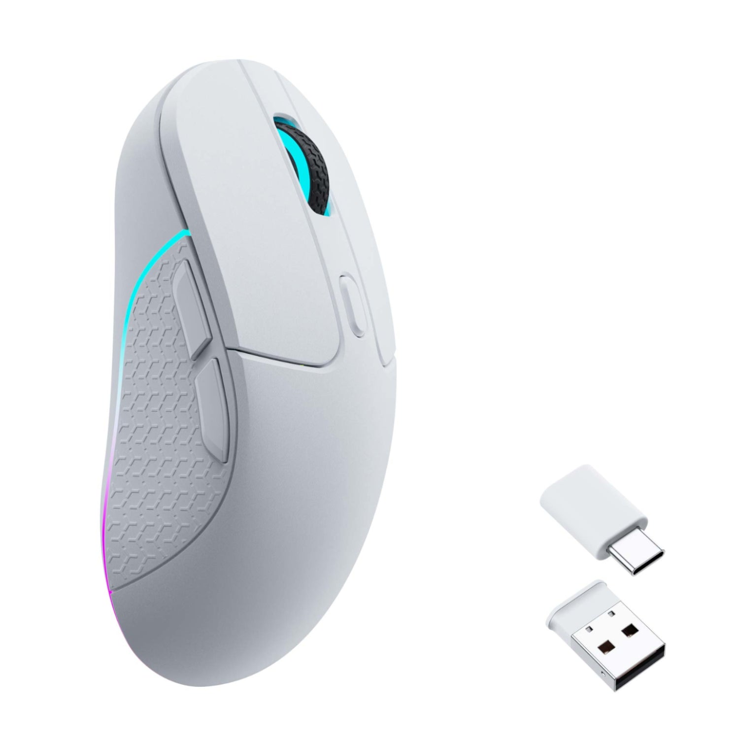 Keychron M3 RGB Wireless Optical Mouse - White – image 2