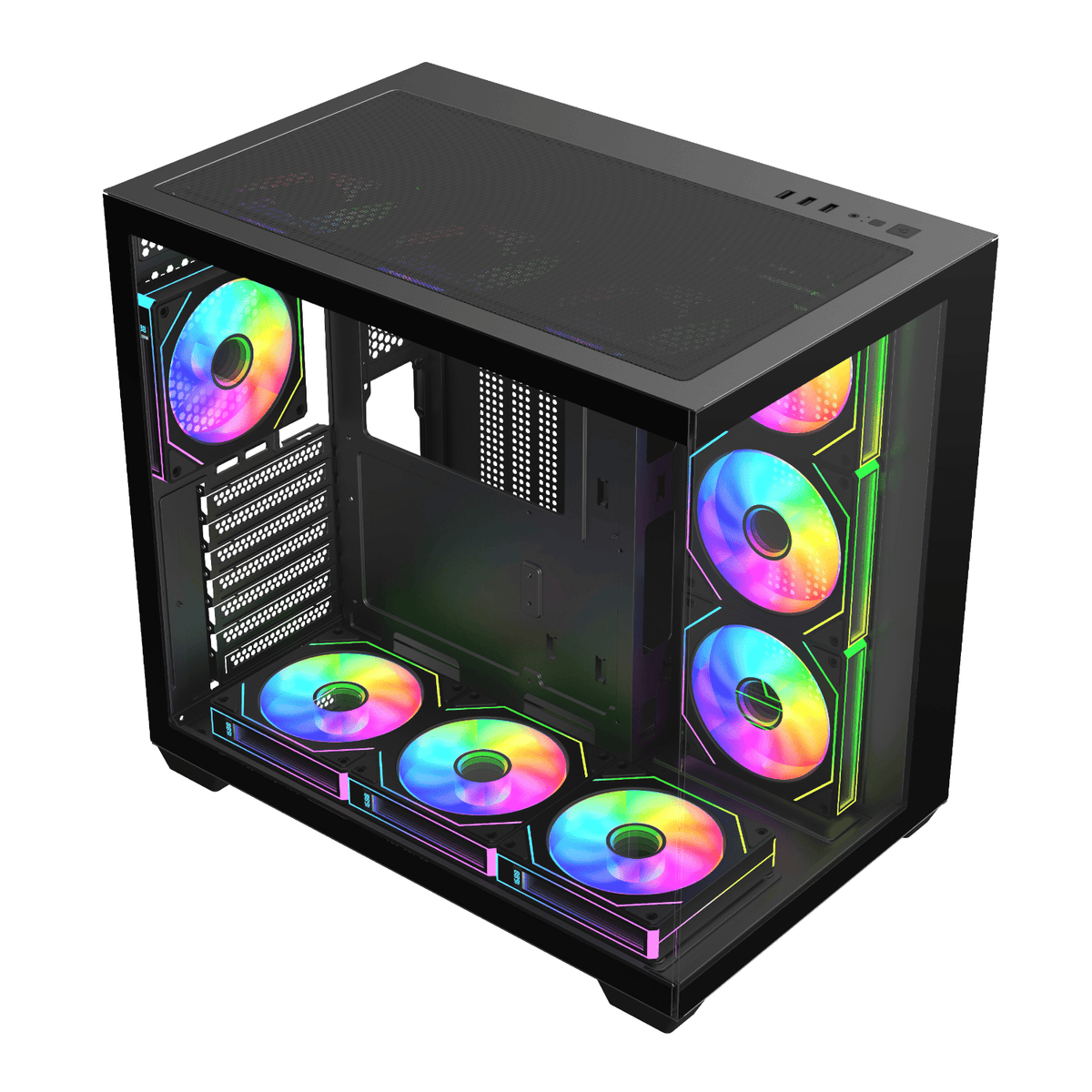 FSP M341 ARGB ATX Mid Tower Gaming Chassis - Black – image 4