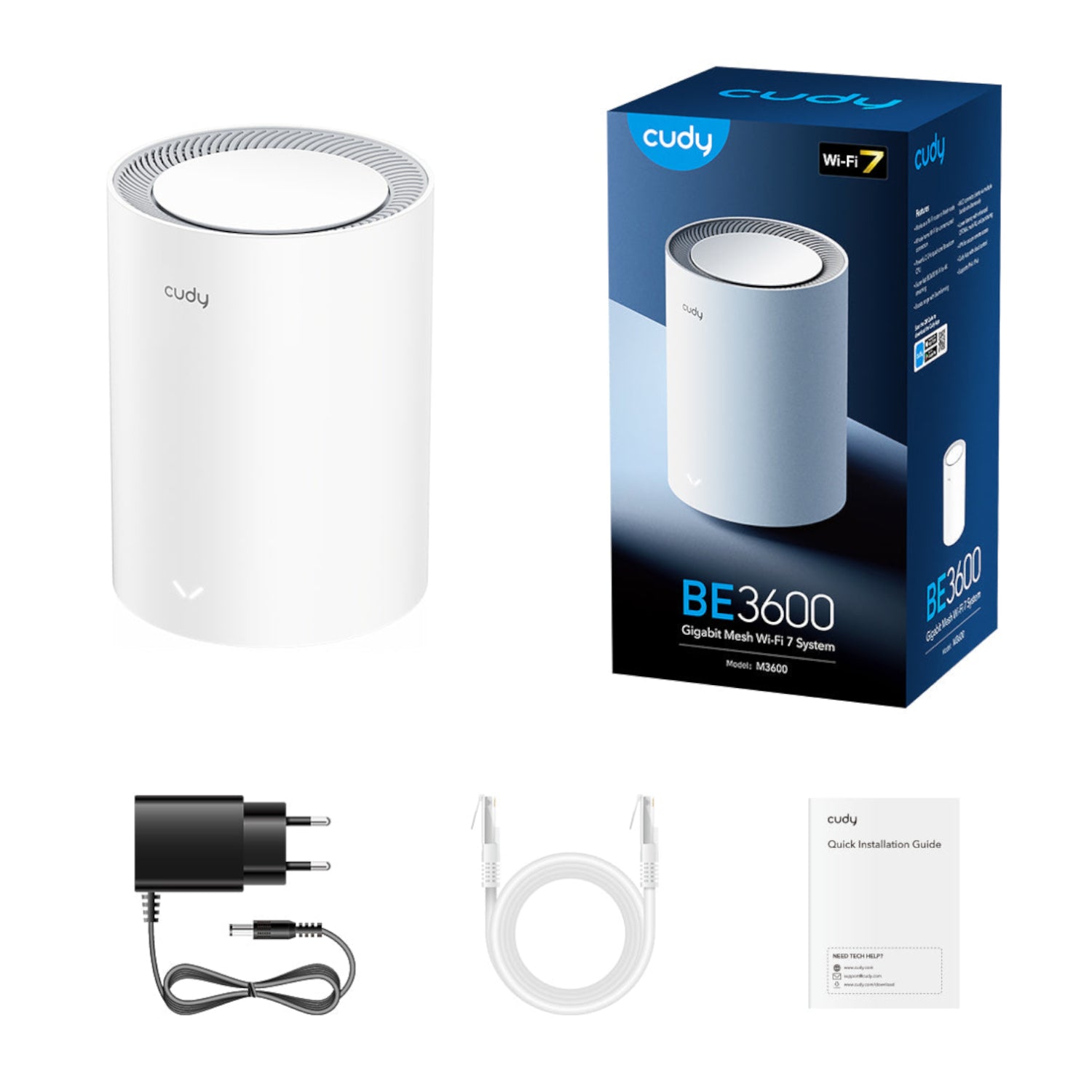 Cudy BE3600 Gigabit Mesh Wi-Fi 7 System - 1 Pack – image 4