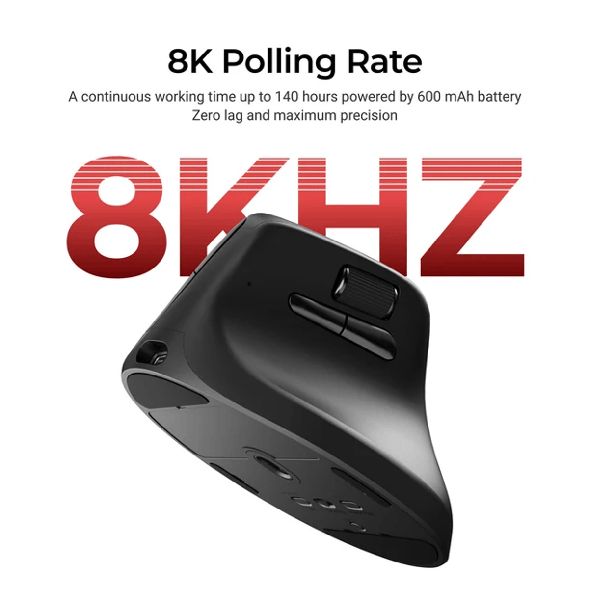 Keychron M5-A29 1K Wireless Mouse (BT/2.4GHz/Wired) - Black – image 9