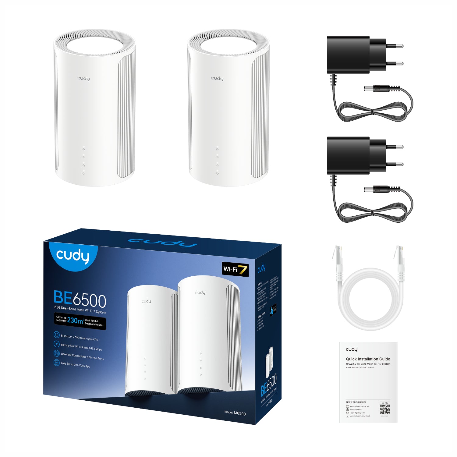 Cudy BE6500 2.5G Mesh Wi-Fi 7 System – 2 Pack – image 5