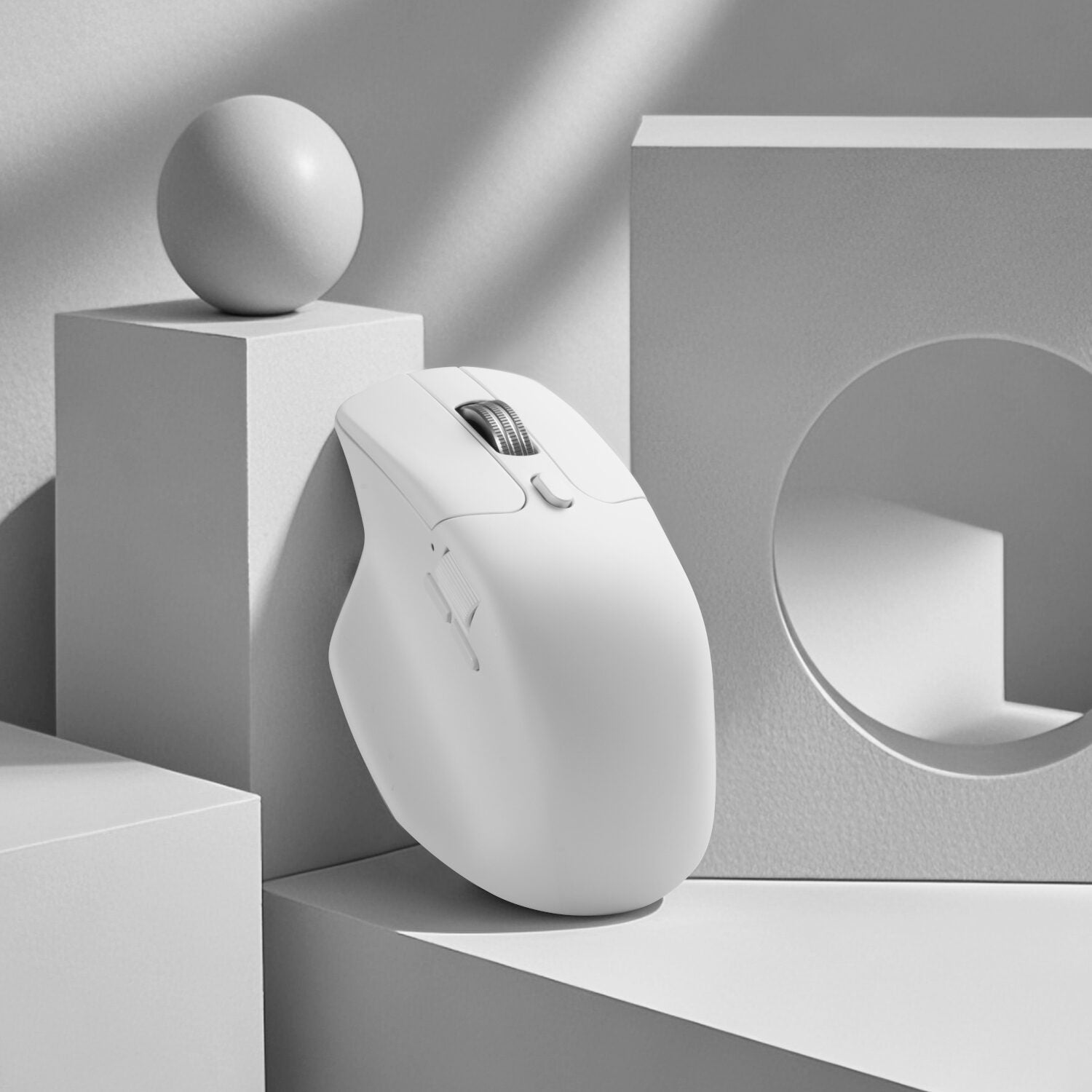 Keychron M6S-A24 PixArt 3950 8K 30000DPI Wireless Mouse (BT/2.4GHz/Wired) - White – image 7