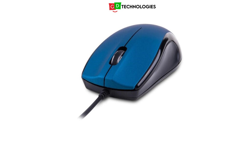 3B USB Wired Large Optical Mouse – Blue