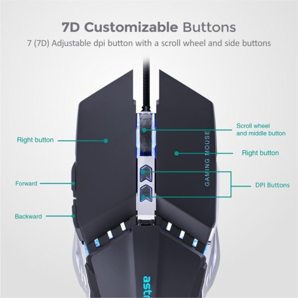 7B Wired Gaming USB Mouse – MG320