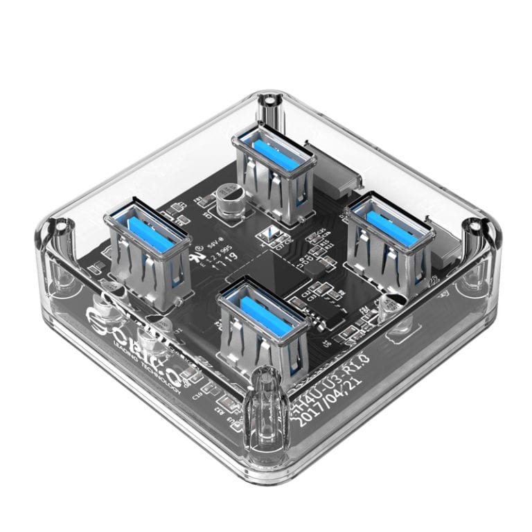 ORICO 4 Port USB3.0 | 4x USB3.0 | 30cm |Transparent Hub