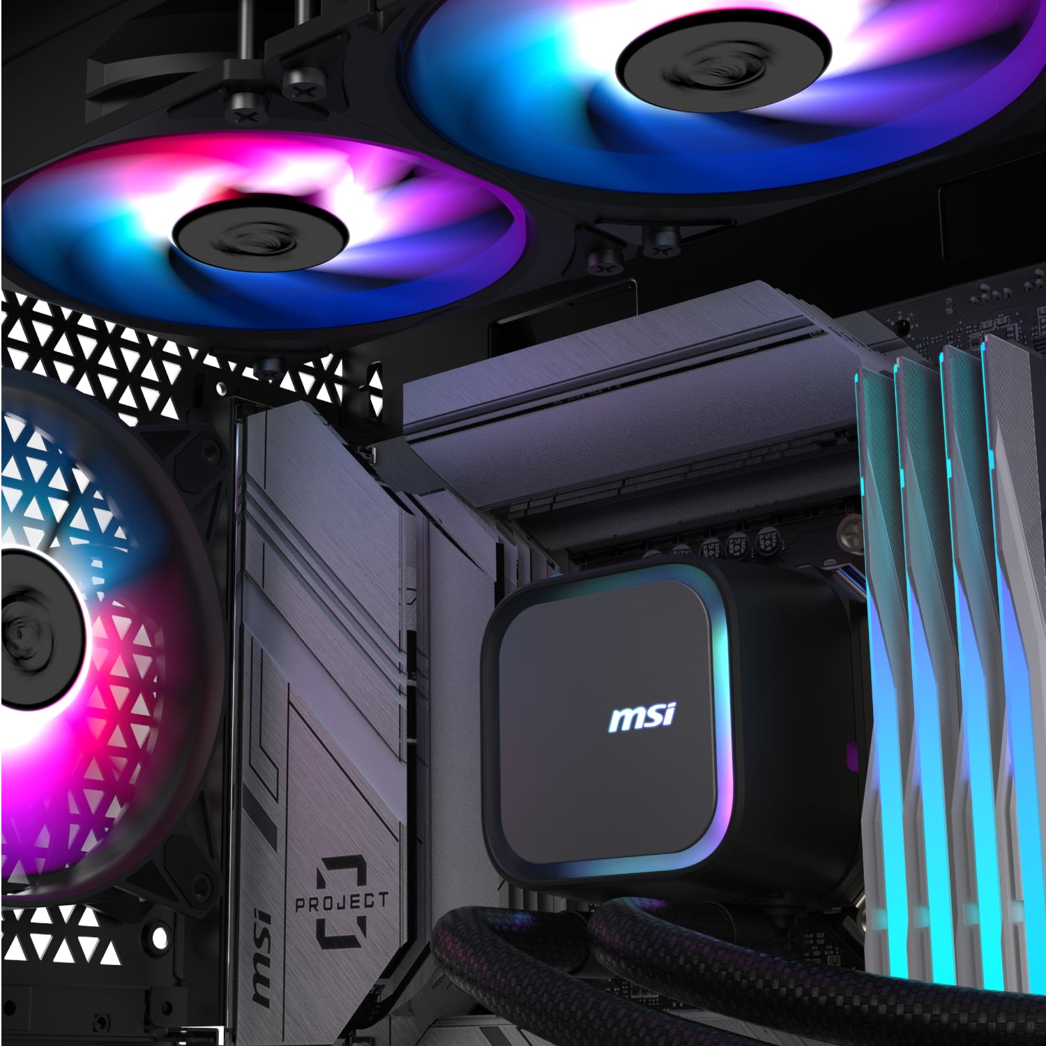 MSI MAG Coreliquid A13 240 AIO Liquid CPU Cooler - Black – image 5