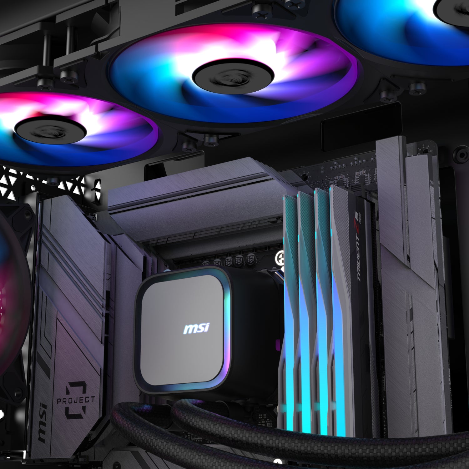 MSI MAG Coreliquid A13 360 AIO Liquid CPU Cooler - Black – image 5