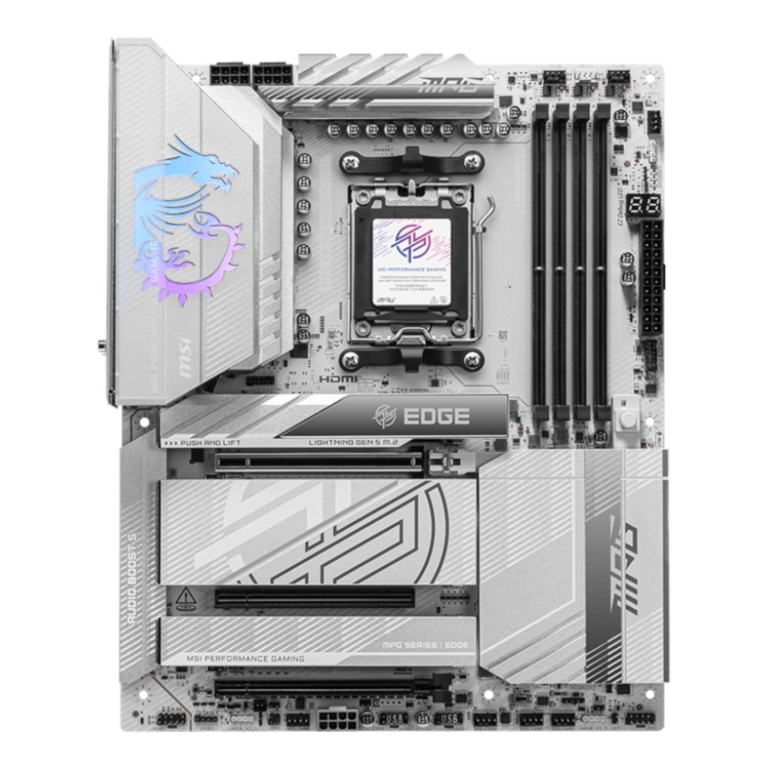 MSI MPG X870E EDGE TI WIFI AM5 ATX DDR5 Gaming Motherboard – image 2