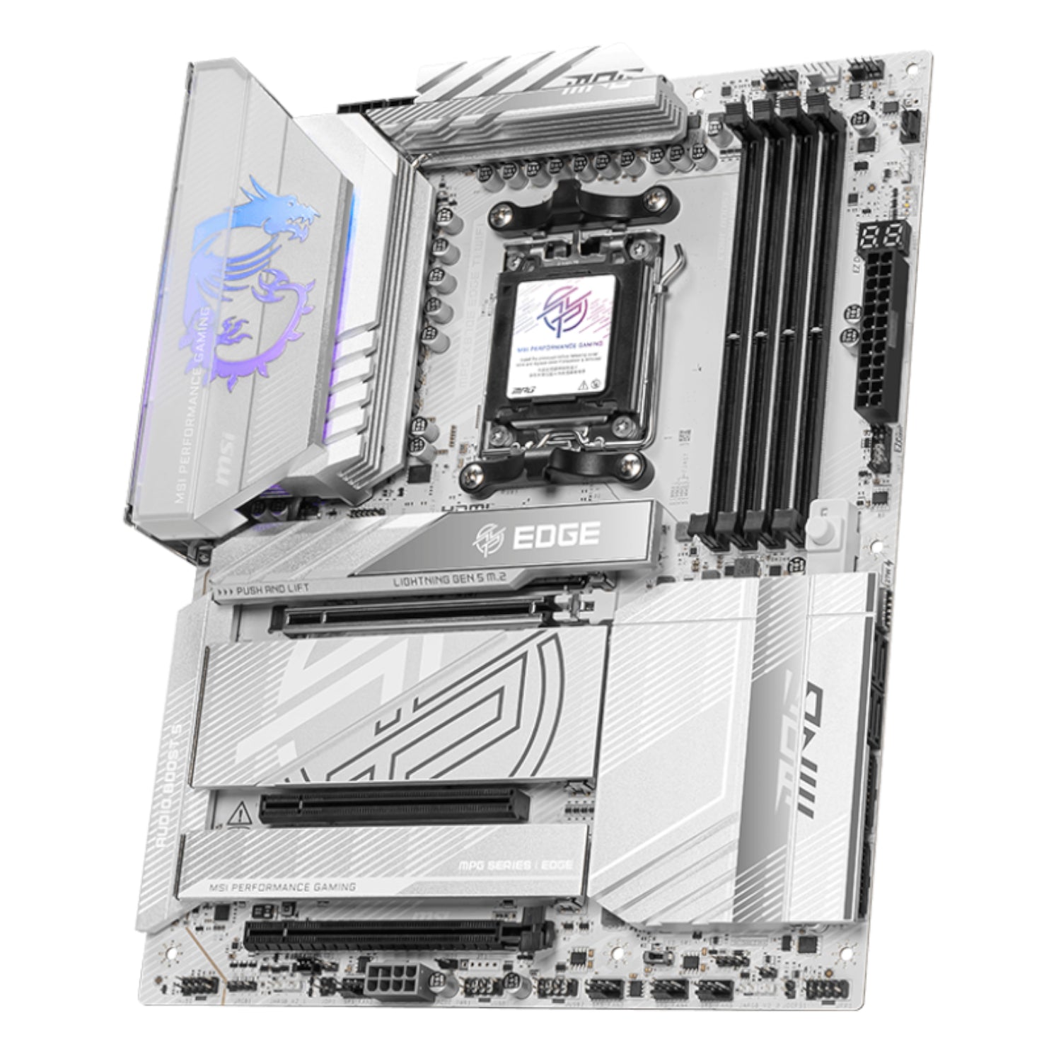 MSI MPG X870E EDGE TI WIFI AM5 ATX DDR5 Gaming Motherboard - image 4