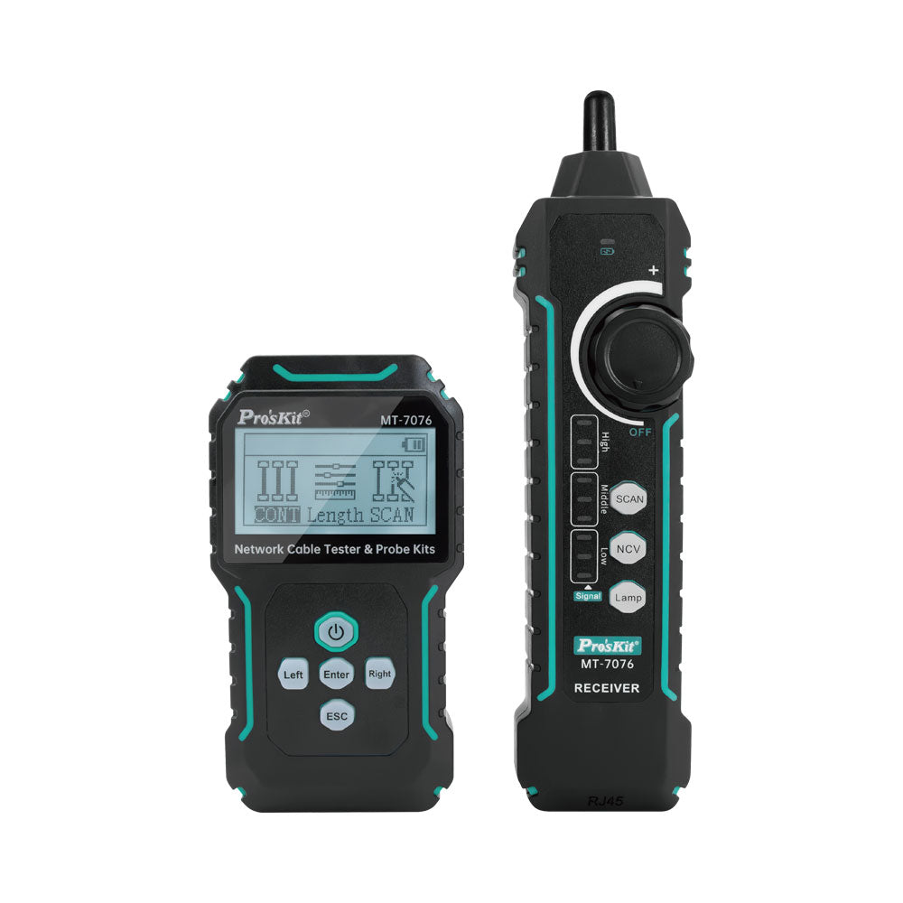 PROSKIT LCD NETWORK CABLE TESTER & PROBE KIT
