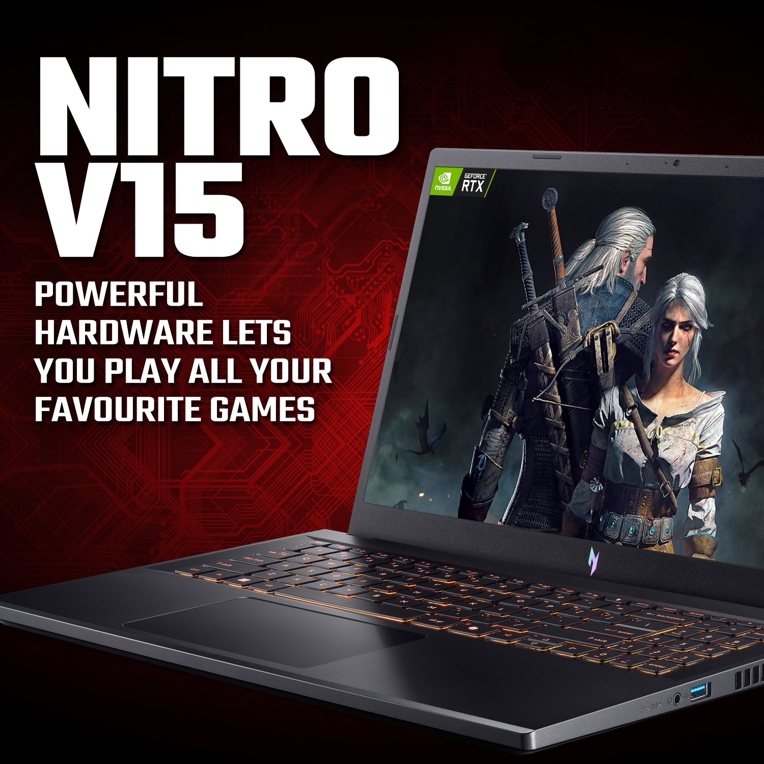 Acer NITRO V 15 Gaming Laptop 15.6″ | Intel Core 7 240H | 16GB | 512GB | RTX 4050 6GB | Windows 11 Home – image 8