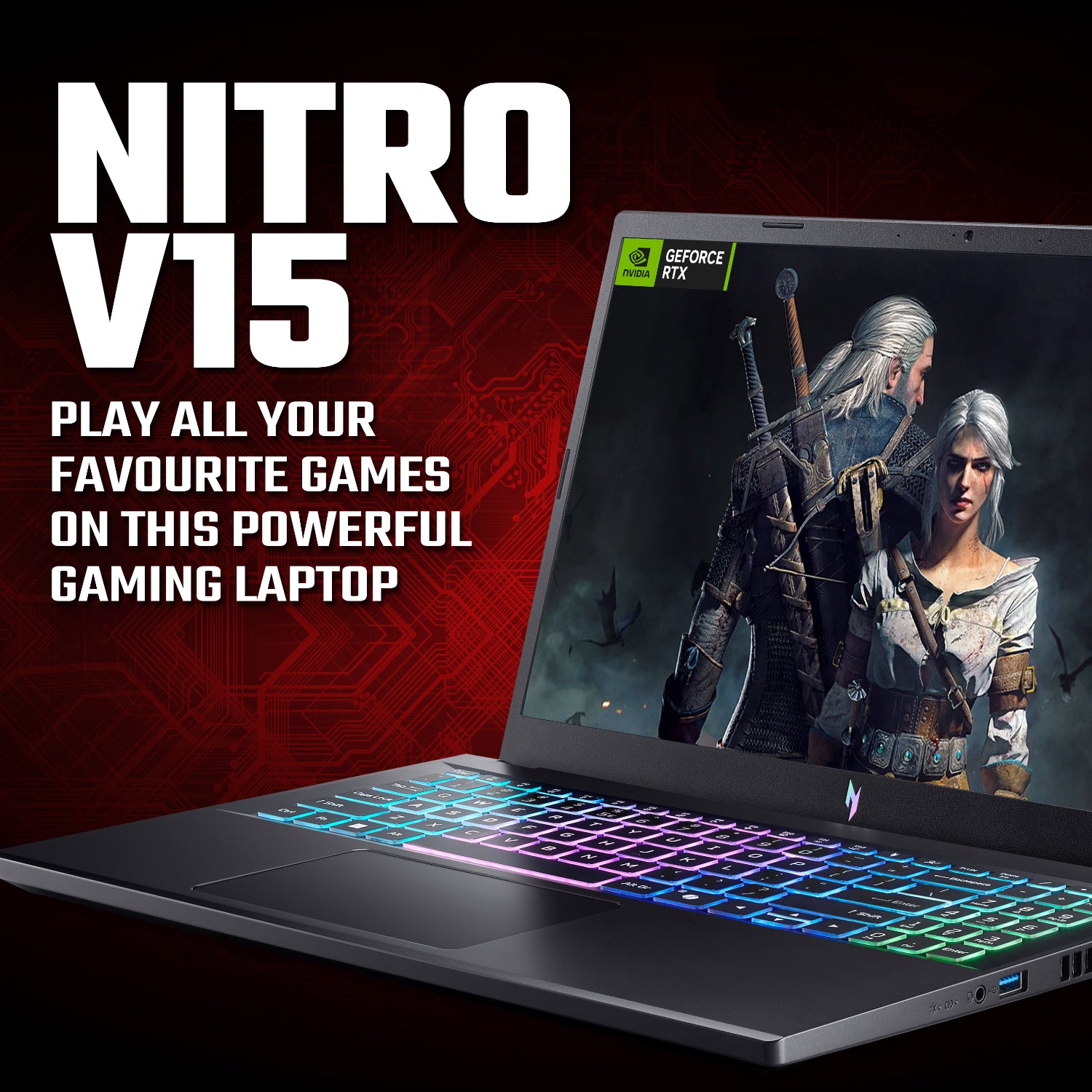 Acer NITRO V 15 Gaming Laptop 15.6" | AMD Ryzen 7 | 16GB | 512GB | RTX 5050 8GB | Windows 11 Home – image 9