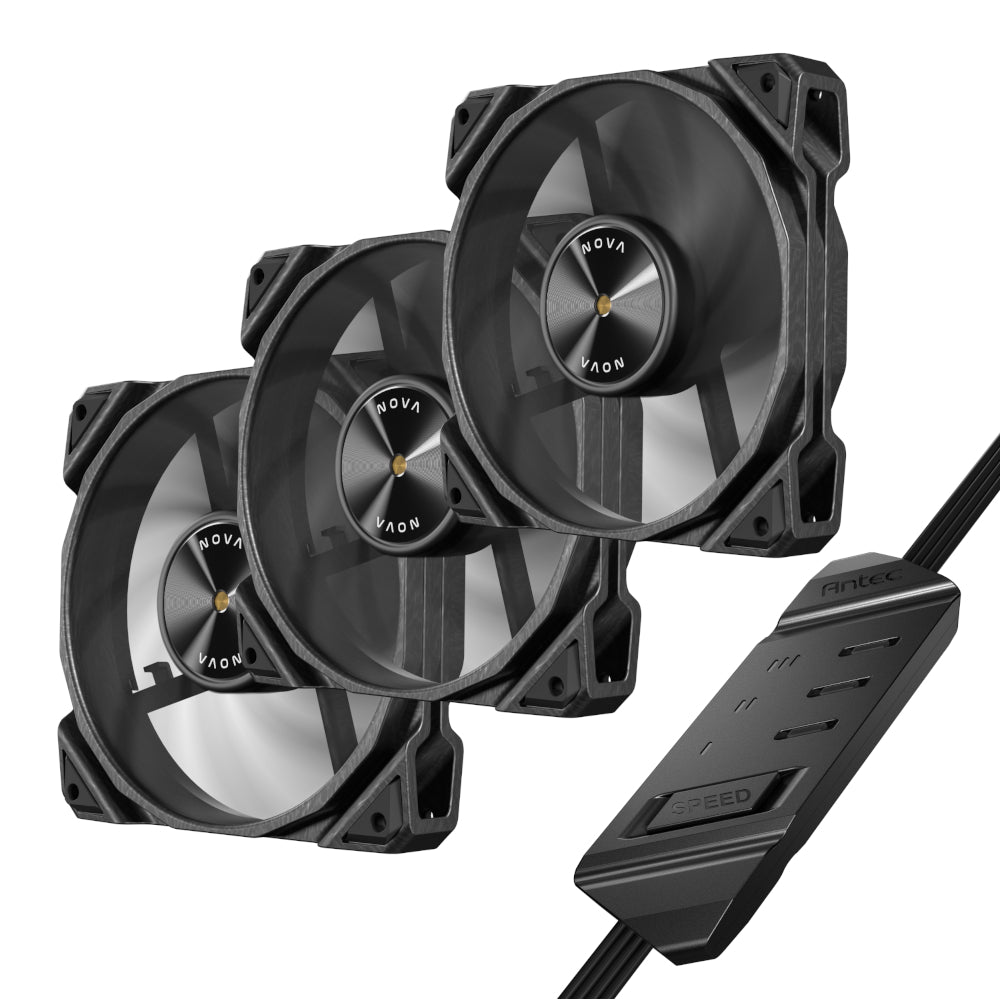 Antec NOVA 120 PWM Fan 3 Pack with Speed Controller - Black – image 7