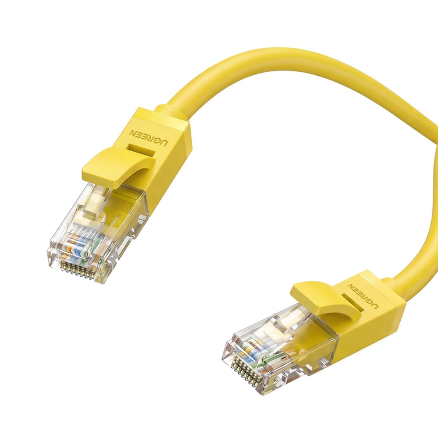 UGREEN Cat6 UTP Flat Ethernet Cable 1M – Yellow – image 2