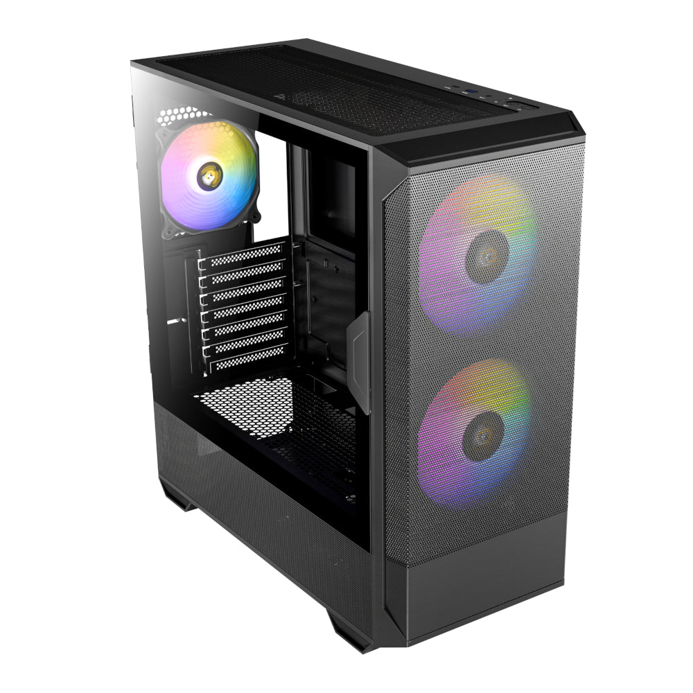 Antec NX416L ATX | Micro-ATX | ITX ARGB Mid-Tower Gaming Chassis - Black – image 5