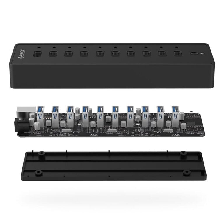 ORICO IND HUB USB3.0 (PWR) 10XUSB BK