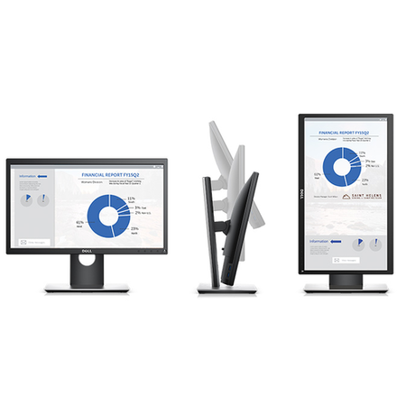 Dell Professional P2017H 20" HD IPS LED Monitor 1600x900 USB 3.0 HUB HDMI DP VGA Refurbished