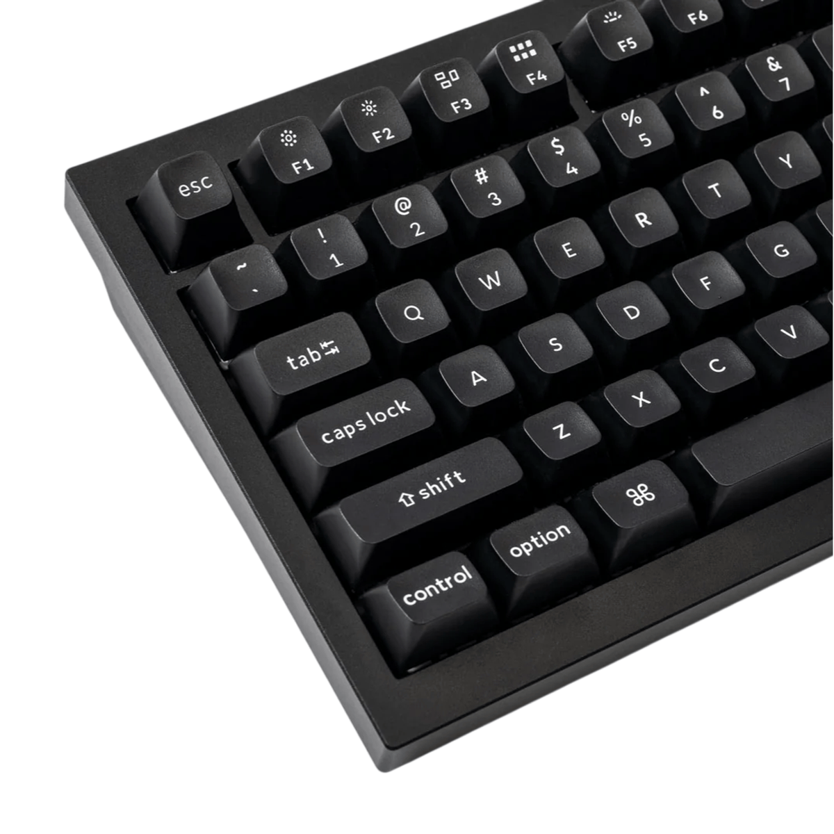 Keychron double Shot KSA PBTFull Keycap Set - White On Black – image 2