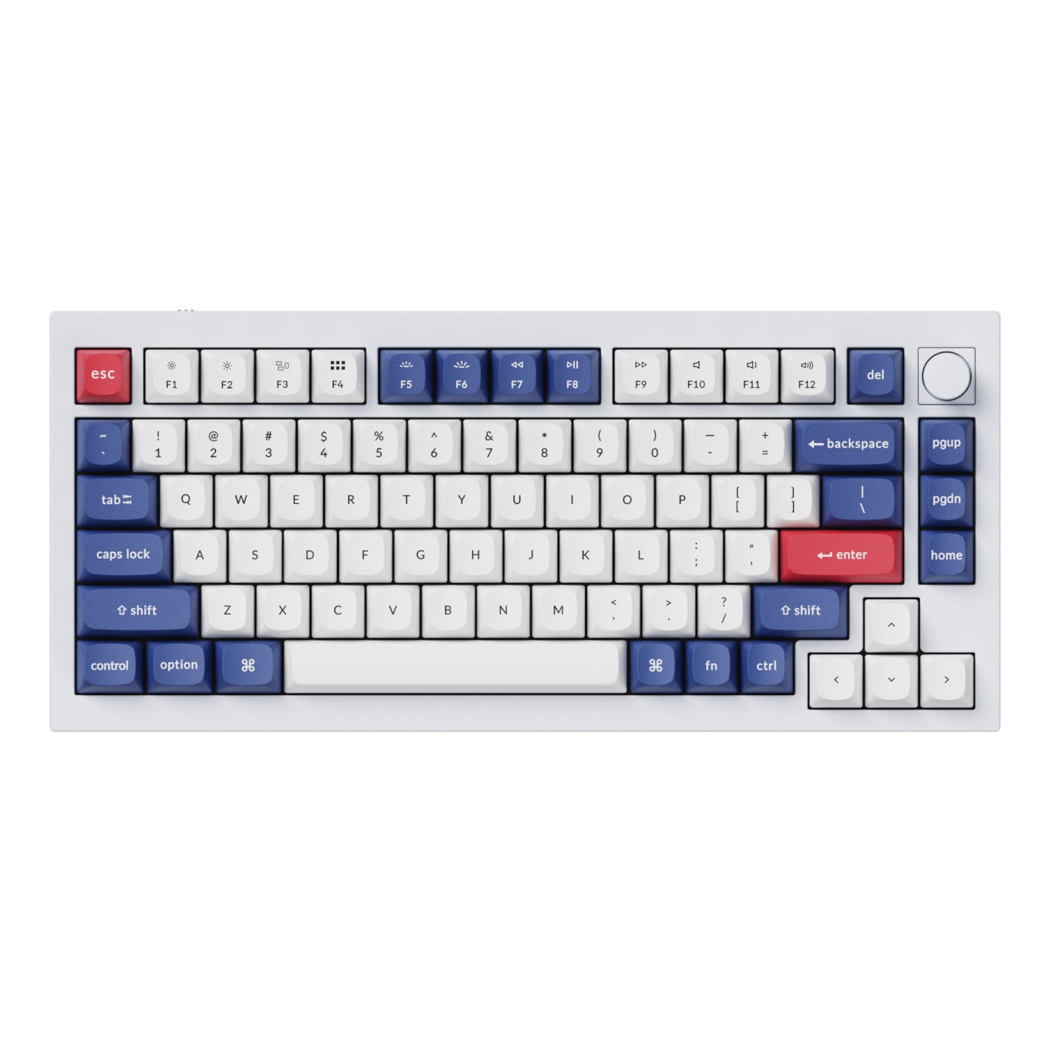 Keychron Double-Shot PBT OSA Keycap Set - Blue and White – image 2