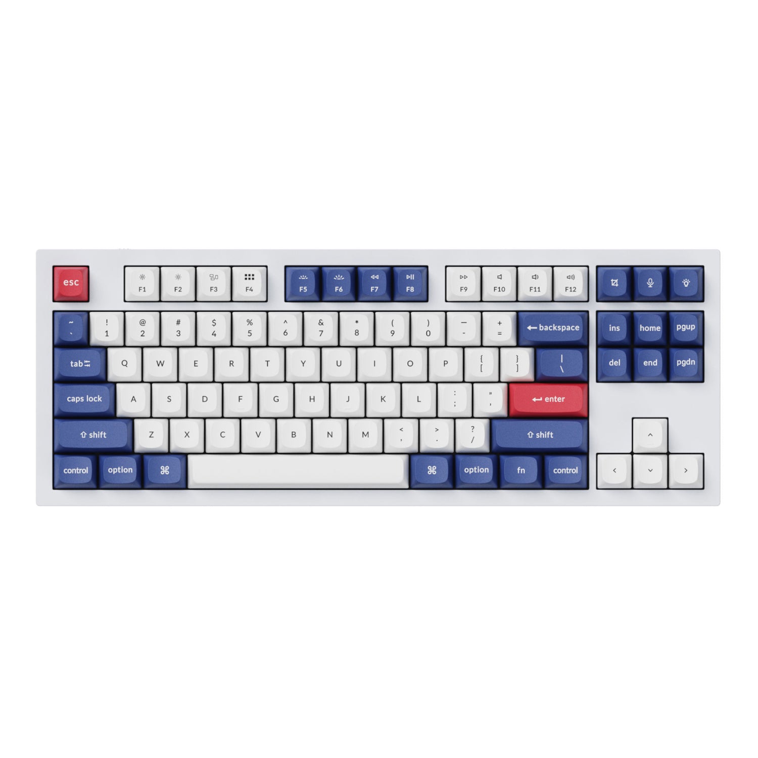 Keychron Double-Shot PBT OSA Keycap Set - Blue and White – image 3