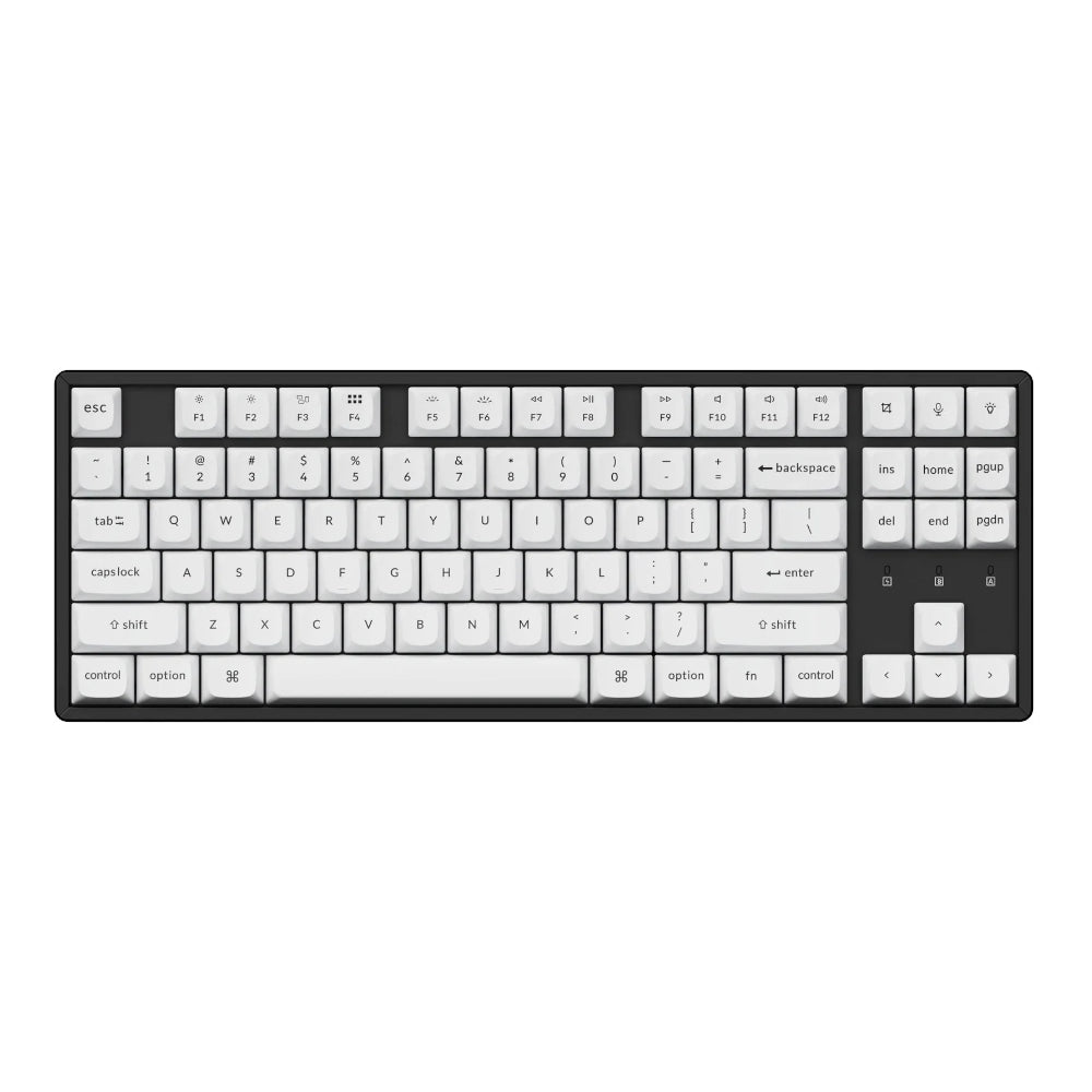 Keychron Double Shot PBT OSA Full Keycap Set - Black/White – image 4