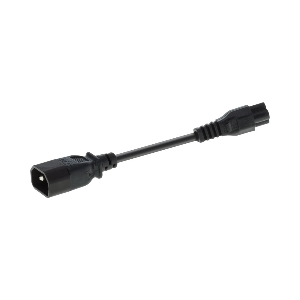 15CM CLOVER T0 IEC MALE {C14}POWER ADAPTER