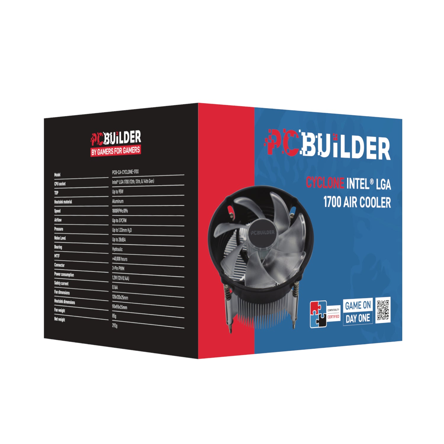 PCBuilder CYCLONE Intel® LGA 1700 Air Cooler – image 6