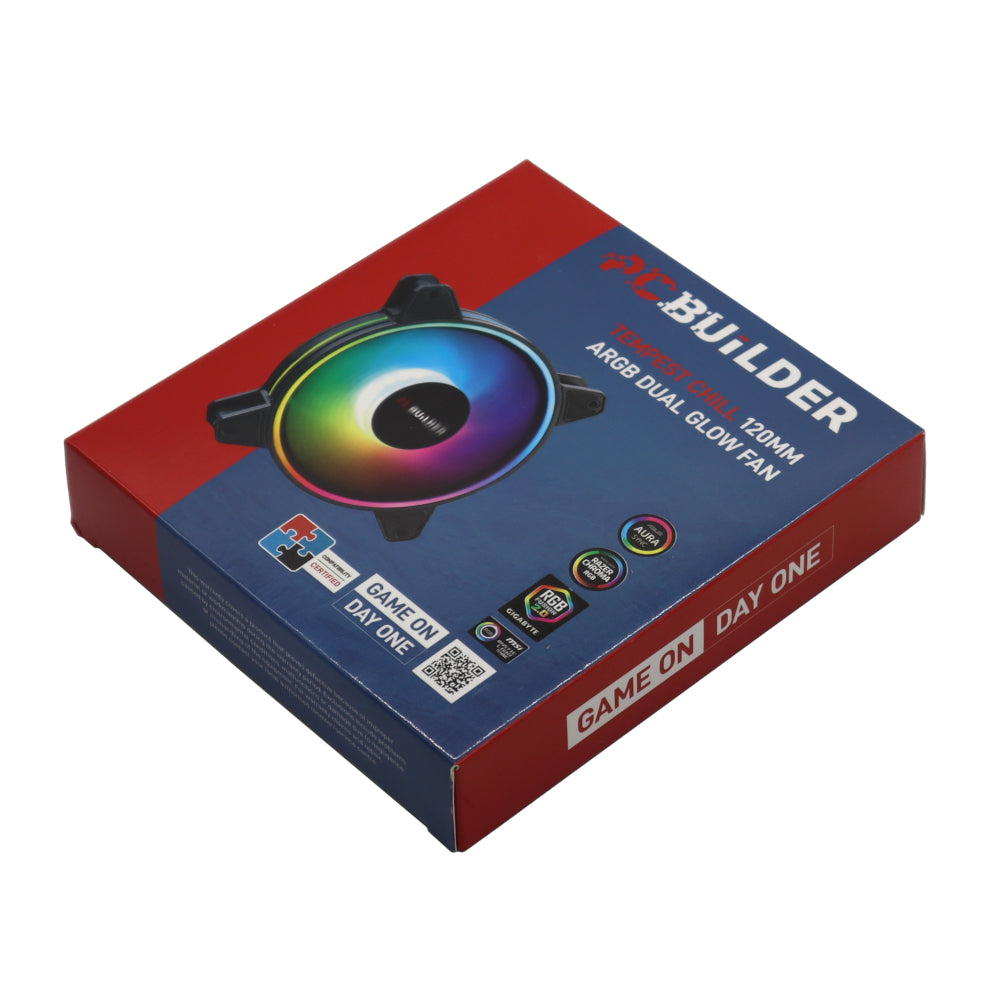 PCBuilder Tempest Chill 120MM ARGB Dual Glow Fan – image 5