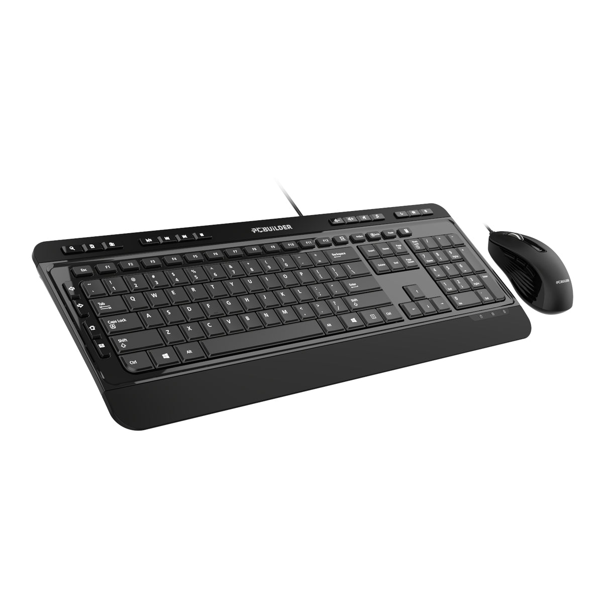PCBuilder ALPHA Silent Wired Keyboard and Mouse Combo – image 4