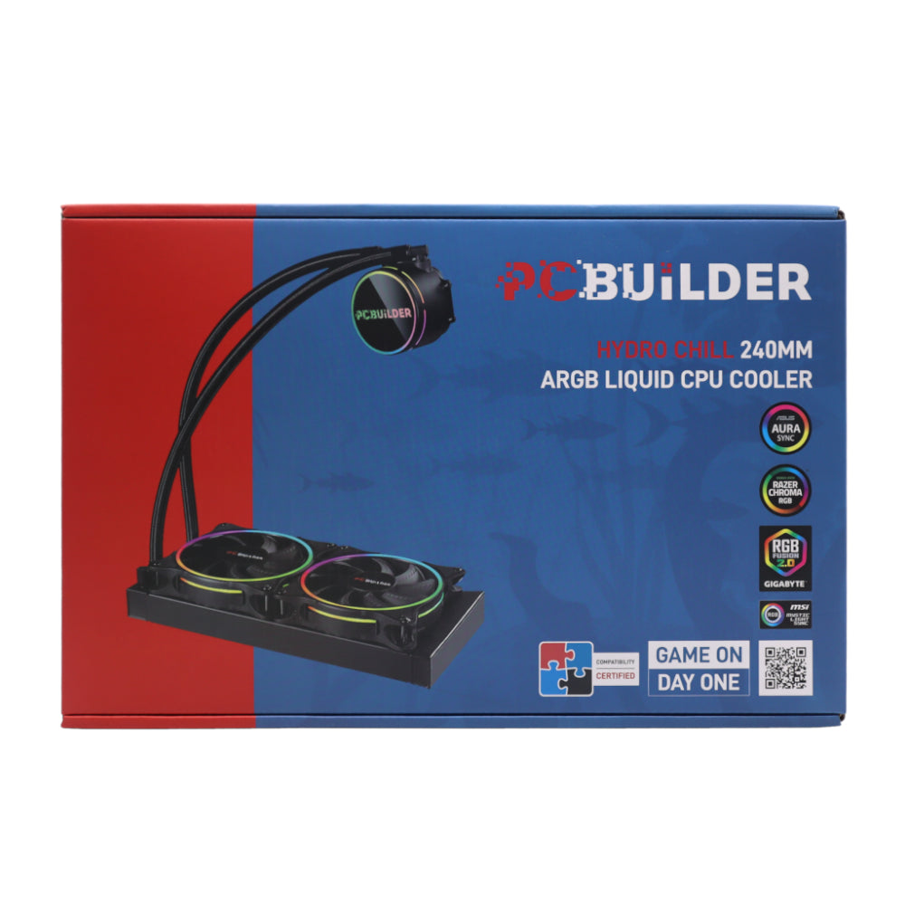 PCBuilder Hydro Chill 240MM AIO Liquid CPU Cooler ARGB – image 4