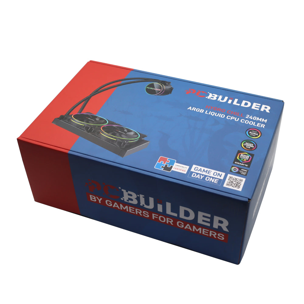 PCBuilder Hydro Chill 240MM AIO Liquid CPU Cooler ARGB – image 7