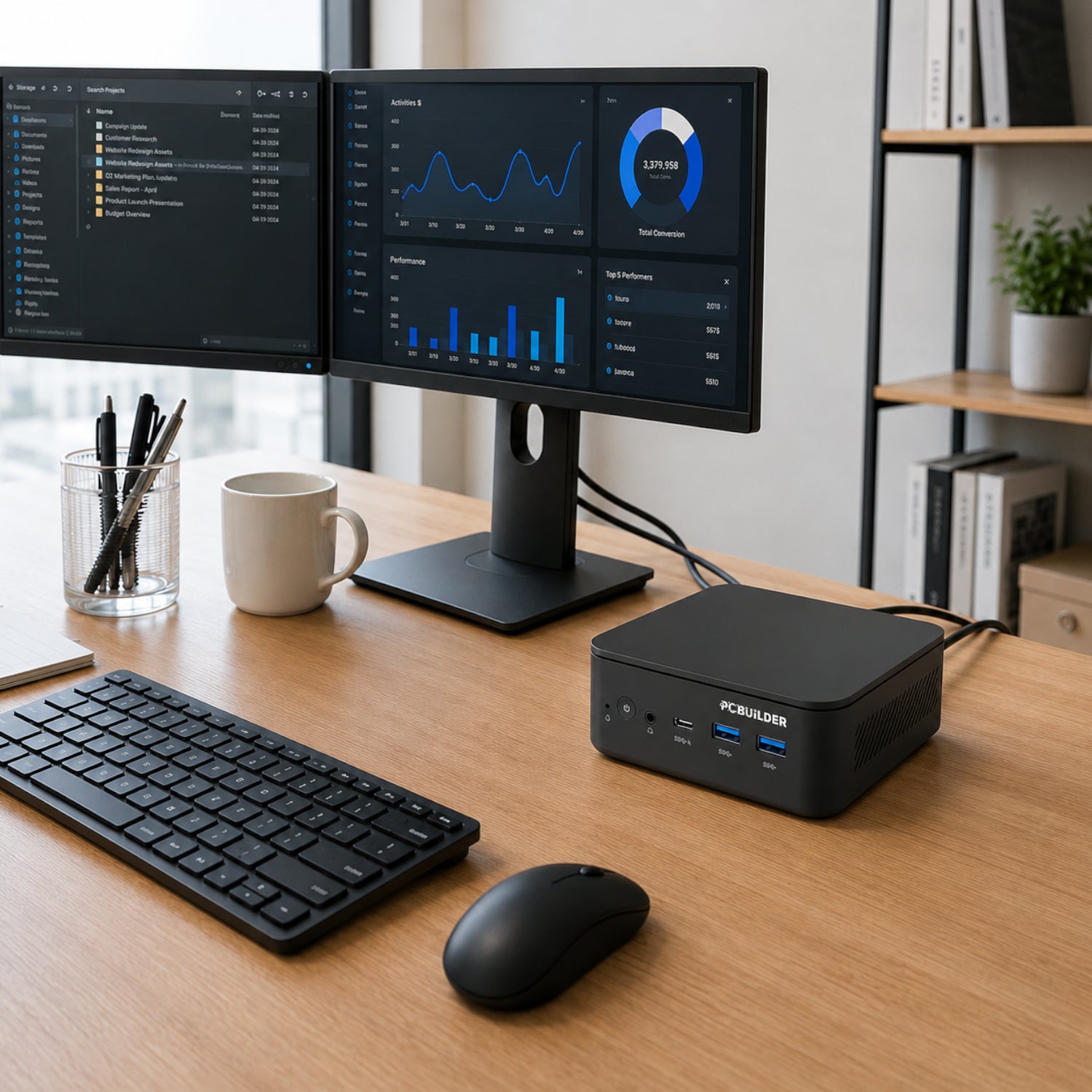 PCBuilder CUBE Intel Core 3-100U 12GB DDR5 512GB Windows 11 Home Mini PC – image 6