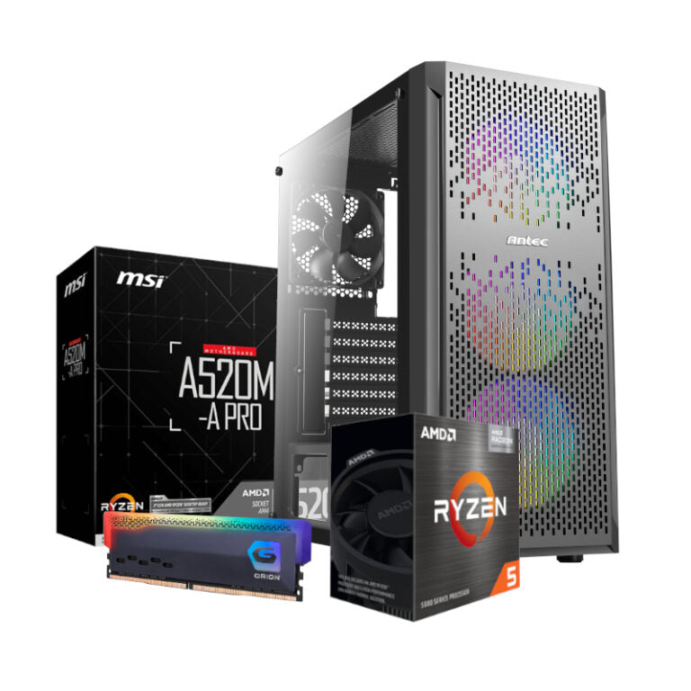 PCBuilder AMD Ryzen 5 5600G DEFENDER Windows 11 Gaming PC