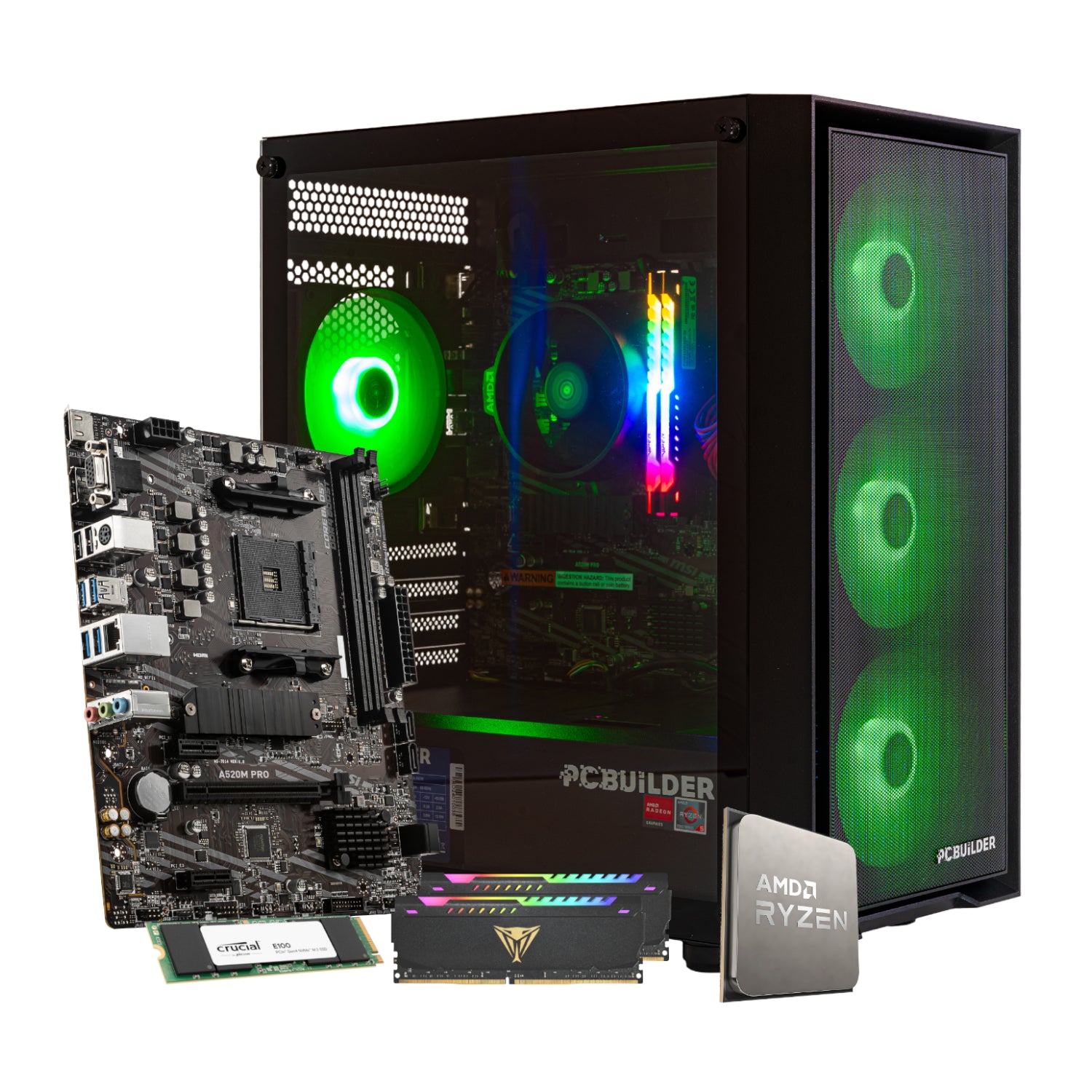 PCBuilder Ryzen 5 5600GT DEFENDER Windows 11 Gaming PC – image 16