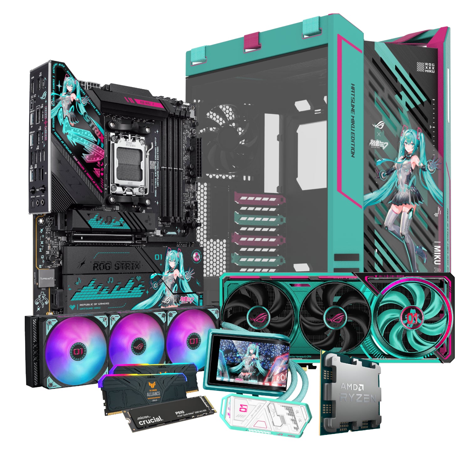 PCBuilder Ryzen 7 9800X3D ASUS X MIKU Windows 11 Gaming PC – image 20