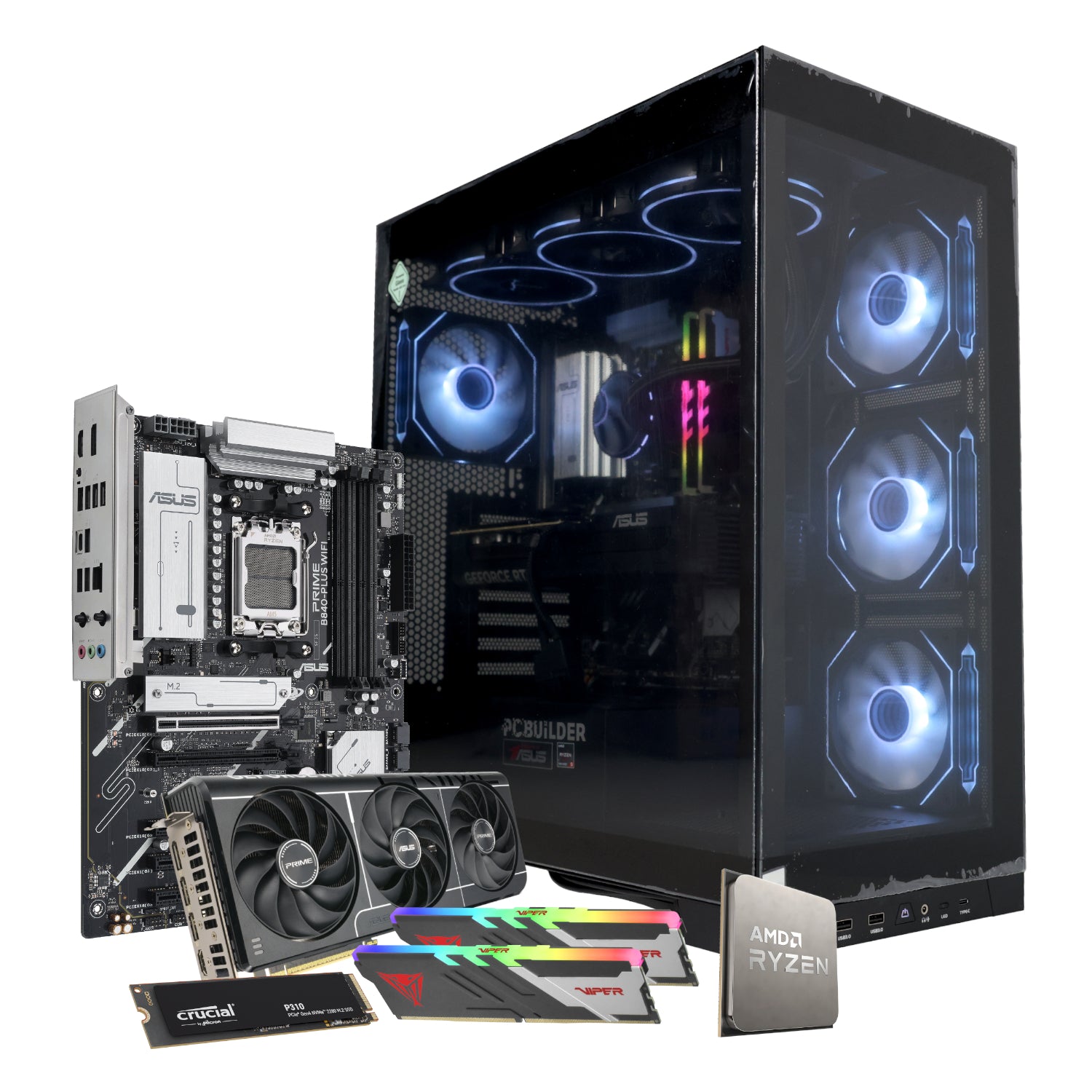 PCBuilder Ryzen 5 7600 MAVERICK Windows 11 Gaming PC – image 19