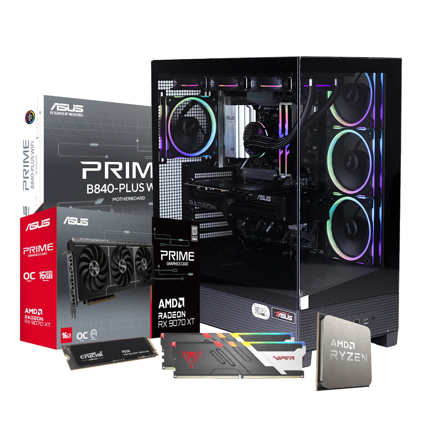 PCBuilder Ryzen 7 7800X3D MAXIMUS Windows 11 Gaming PC – image 2