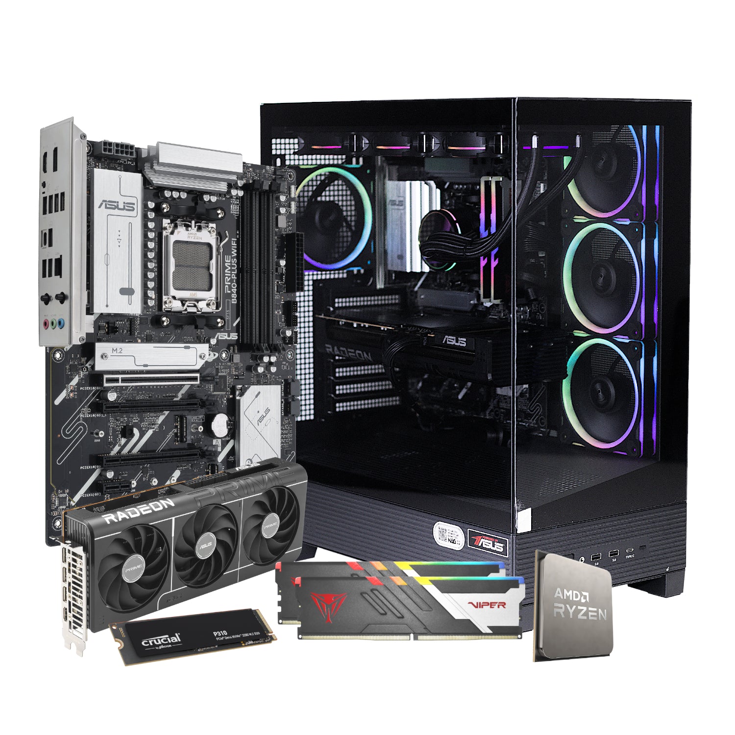 PCBuilder Ryzen 7 7800X3D MAXIMUS Windows 11 Gaming PC – image 17