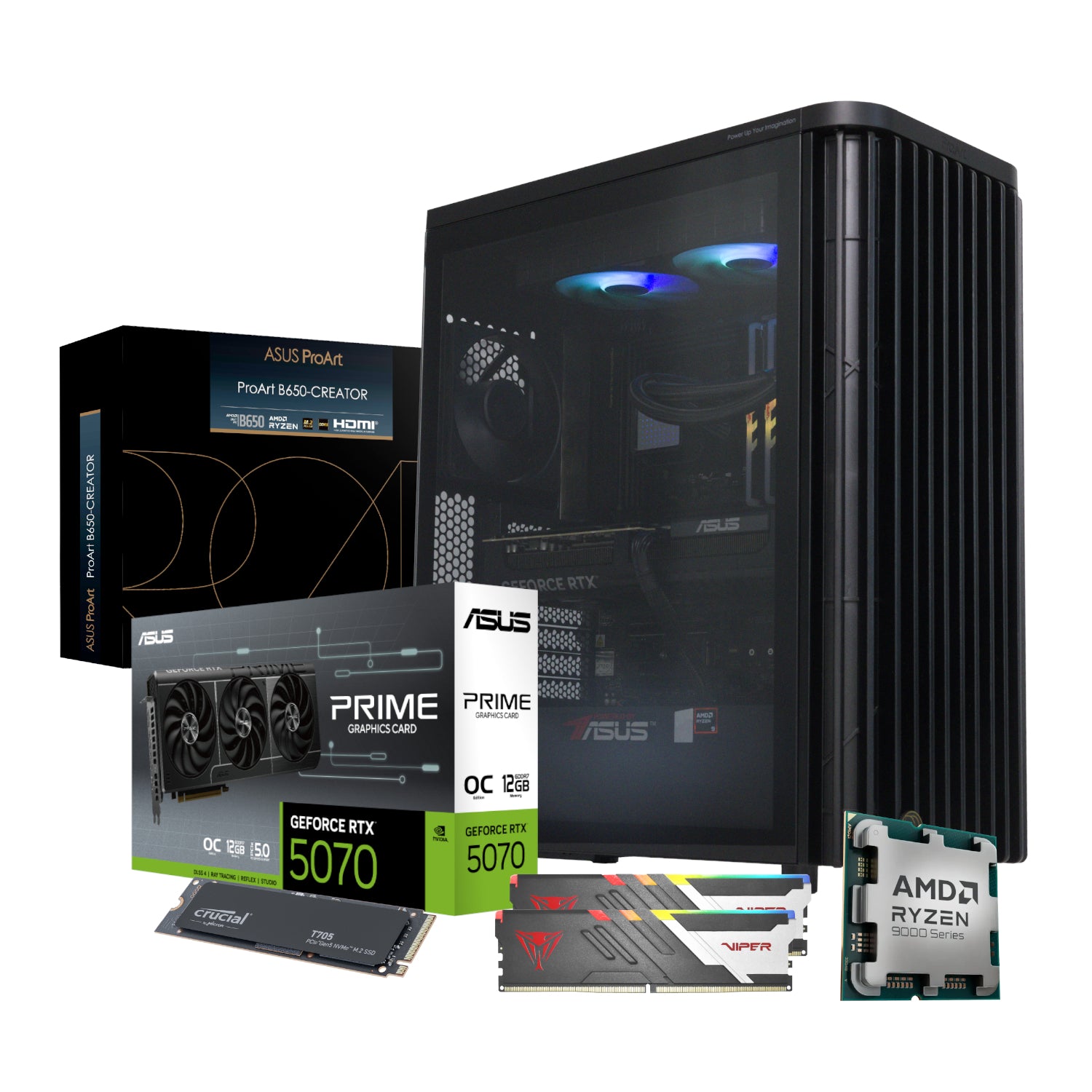 PCBuilder Ryzen 9 9900X MICHELANGELO Windows 11 Creator PC – image 2