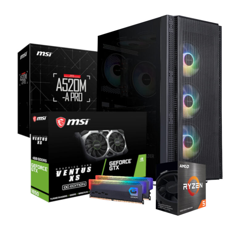 PCBuilder AMD Ryzen 5 5500 SCOUT Windows 11 Gaming PC