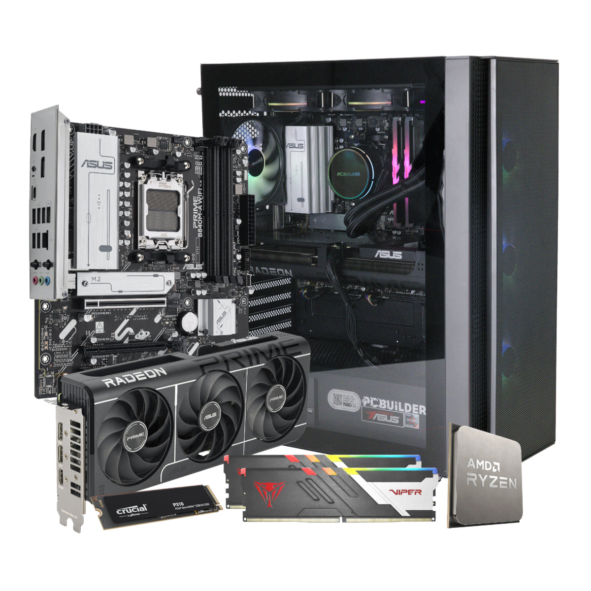 PCBuilder Ryzen 5 7600 SEEKER Windows 11 Gaming PC – image 13
