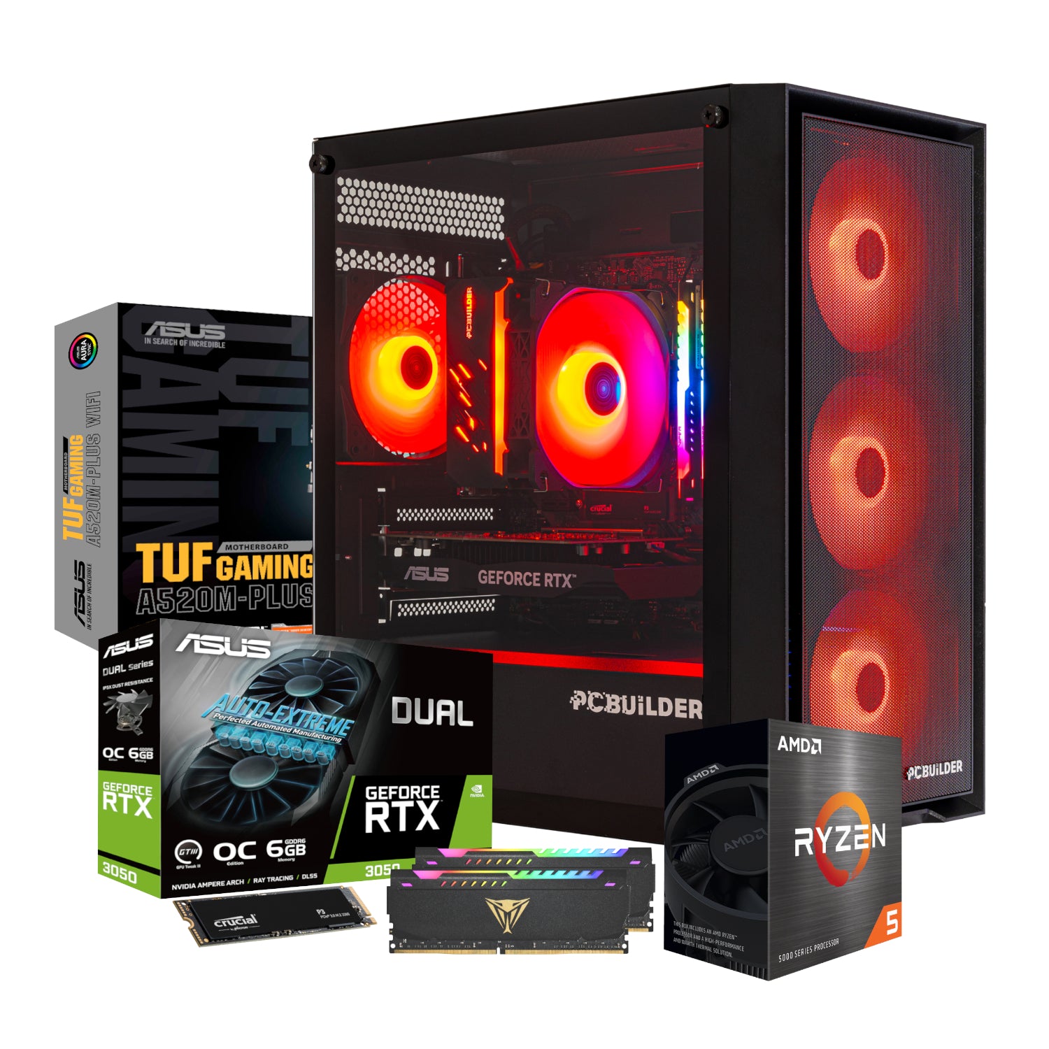 PCBuilder Ryzen 5 5600XT SENTINEL Windows 11 Gaming PC – image 2