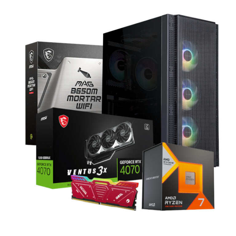 PCBuilder AMD Ryzen 7 7800X3D STRATEGIST Windows 11 Gaming PC