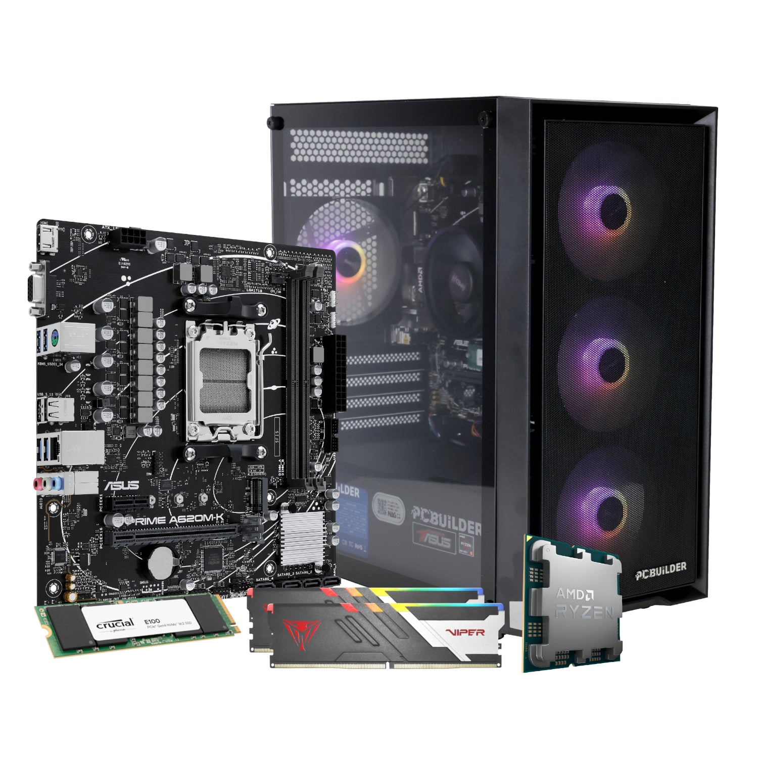 PCBuilder Ryzen 5 8600G WARDEN Windows 11 Gaming PC – image 14