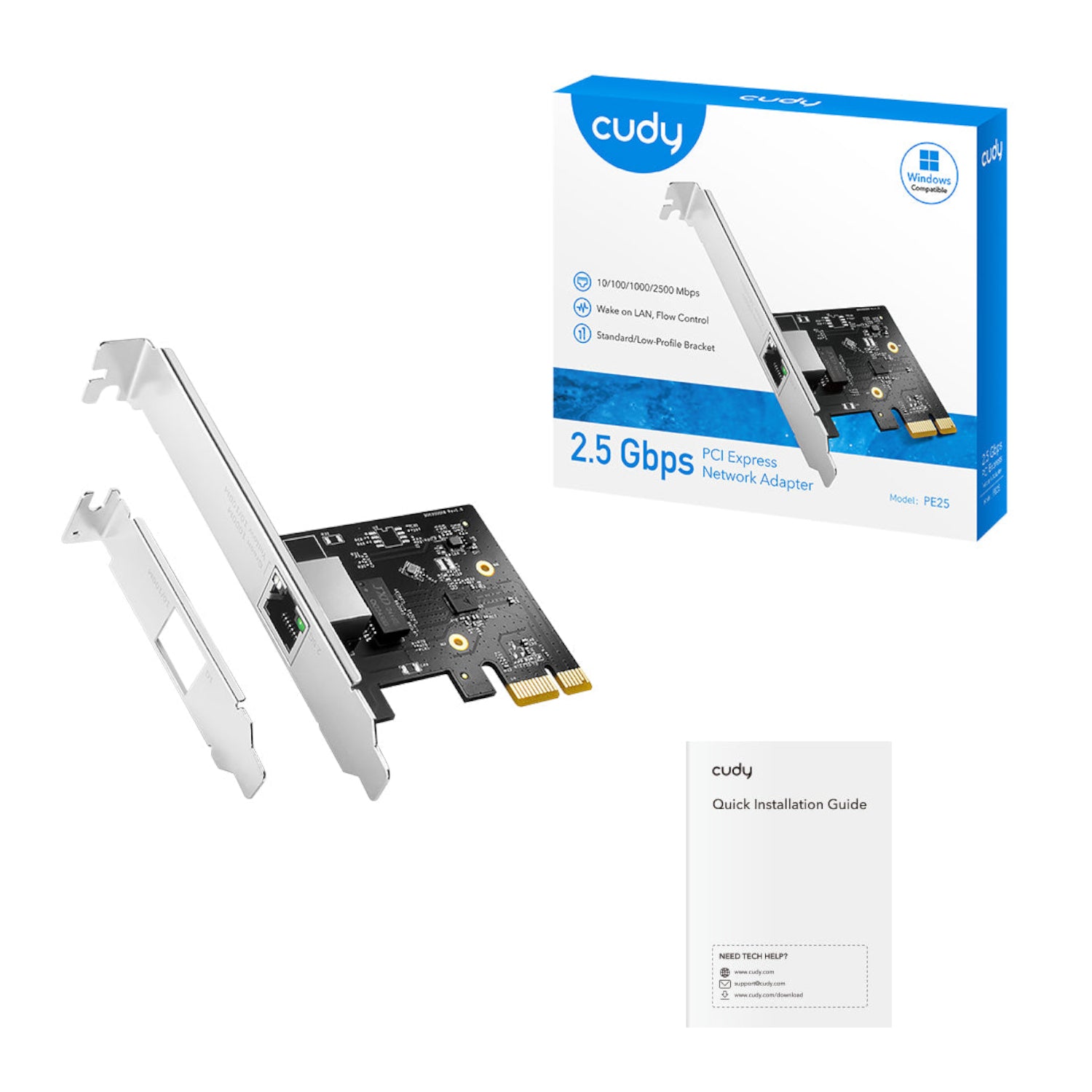 Cudy 2.5Gbps PCI-E Ethernet Adapter – image 4