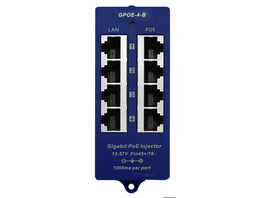 4 Port Gigabit Passive PoE Injector